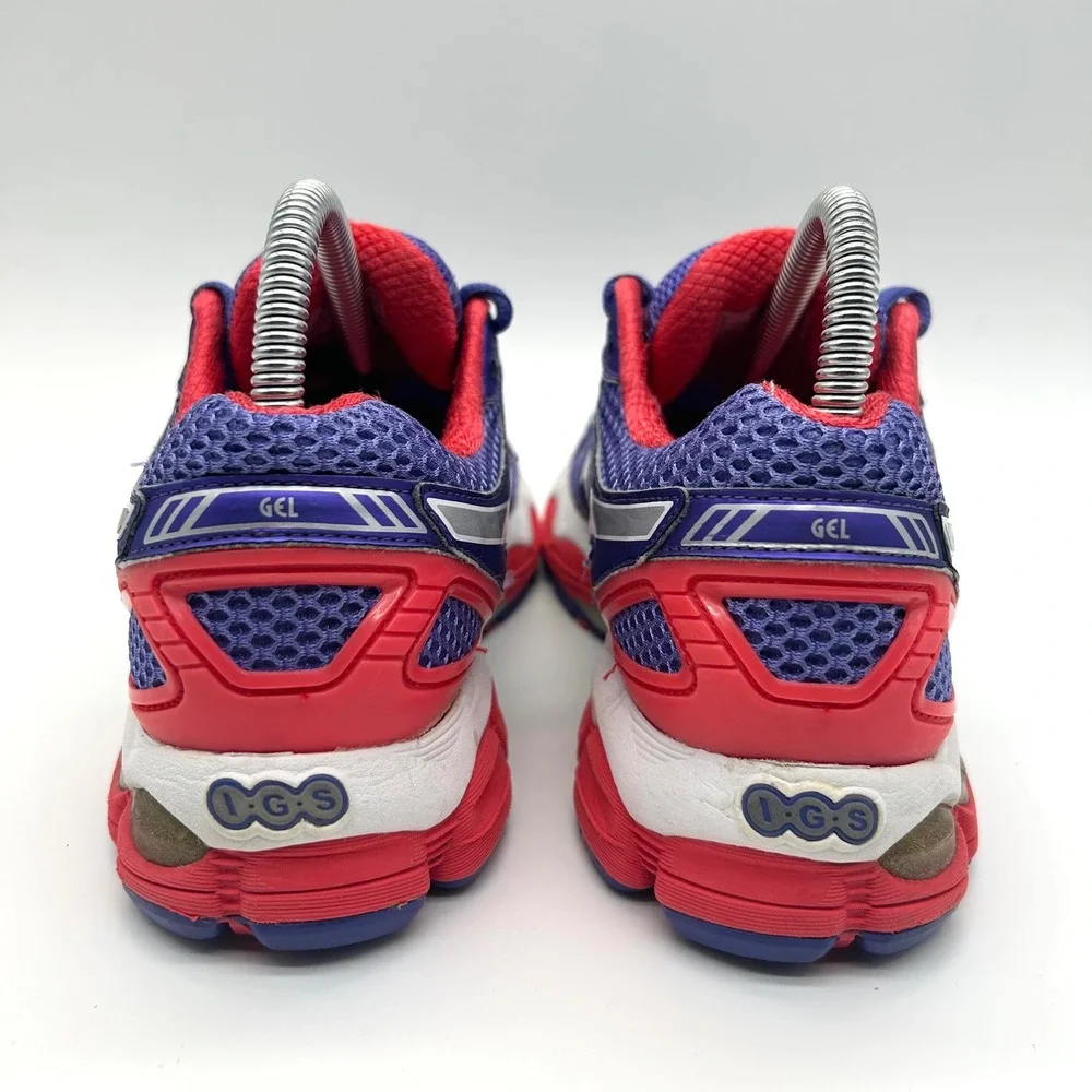 Asics Gel-Nimbus Shoes 14 Women 7.5 Purple Red Silver Running Sneakers Y2K Retro
